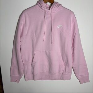 Nike Men's Pink Hoodie Sweatshirt